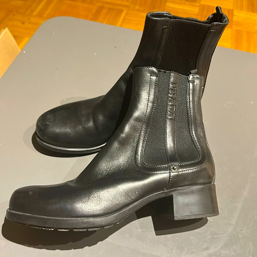 Prada booties ankle elaatic